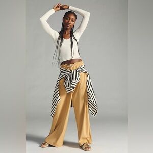 By Anthropologie Wide-Leg Parachute Pants Women’s size Small